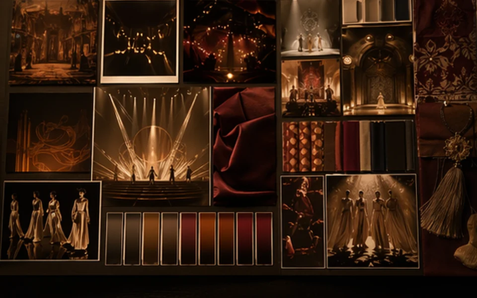 Visual concept board for stage tone and performance atmosphere